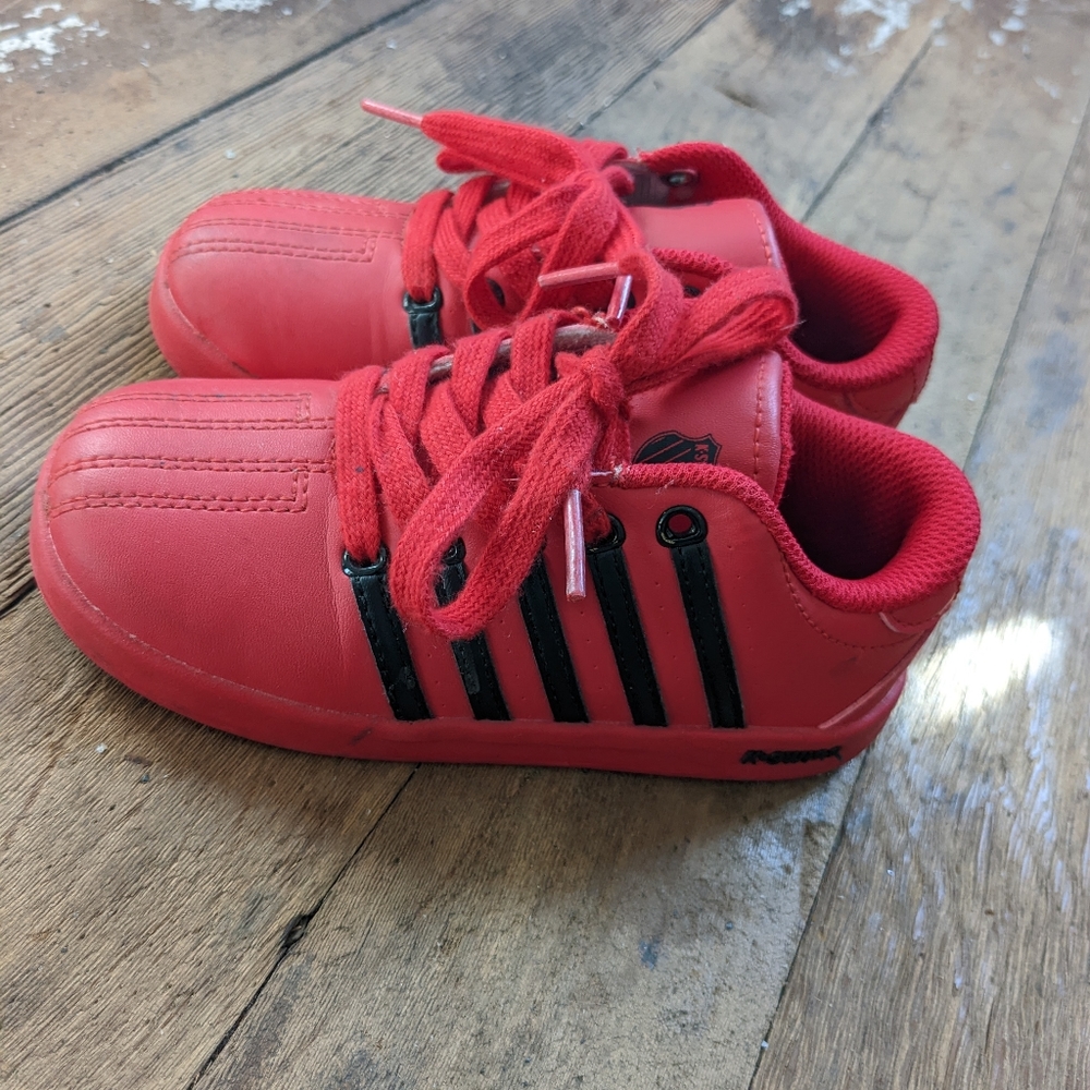K-Swiss Red Kids Sneakers Infants Size 10